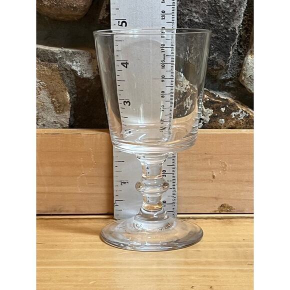 Set of 5 Vintage Lenox Clear Glass Drinking Goblets. Barware. Decor - Picture 7 of 8